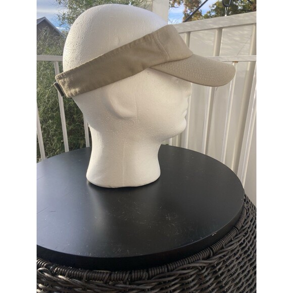 Kangol Cotton Twill Visor – Beige Khaki Adjustable - Picture 4 of 16